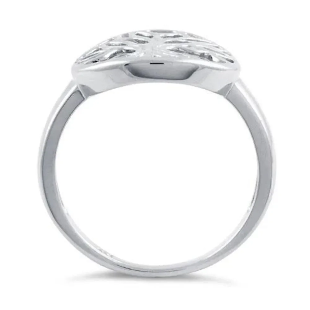 Tree of Life Sterling Silver Ring Casual Jewelry New